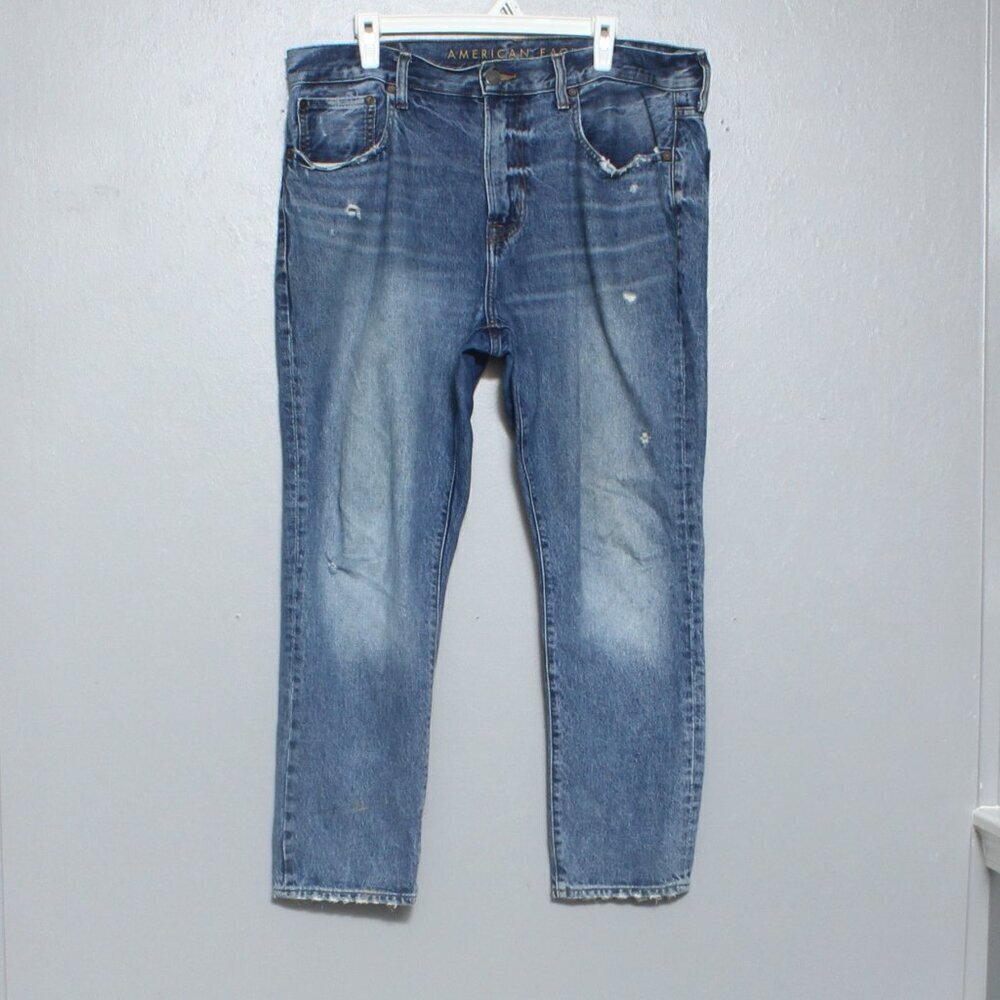 American Eagle Outfitters Blue Distressed Men Jeans